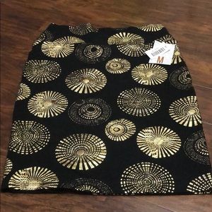 Elegant Cassie Skirt with gold colored foil